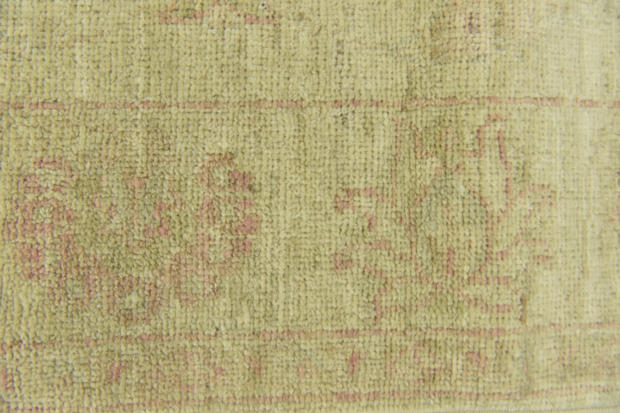 2' 7 x 8' Hand Knotted Peshawar Ziegler Runner Rug