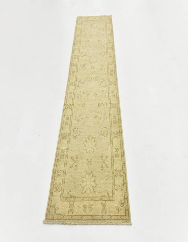 Detail image of 2' 6 x 9' 8  Hand Knotted Peshawar Ziegler Runner Rug