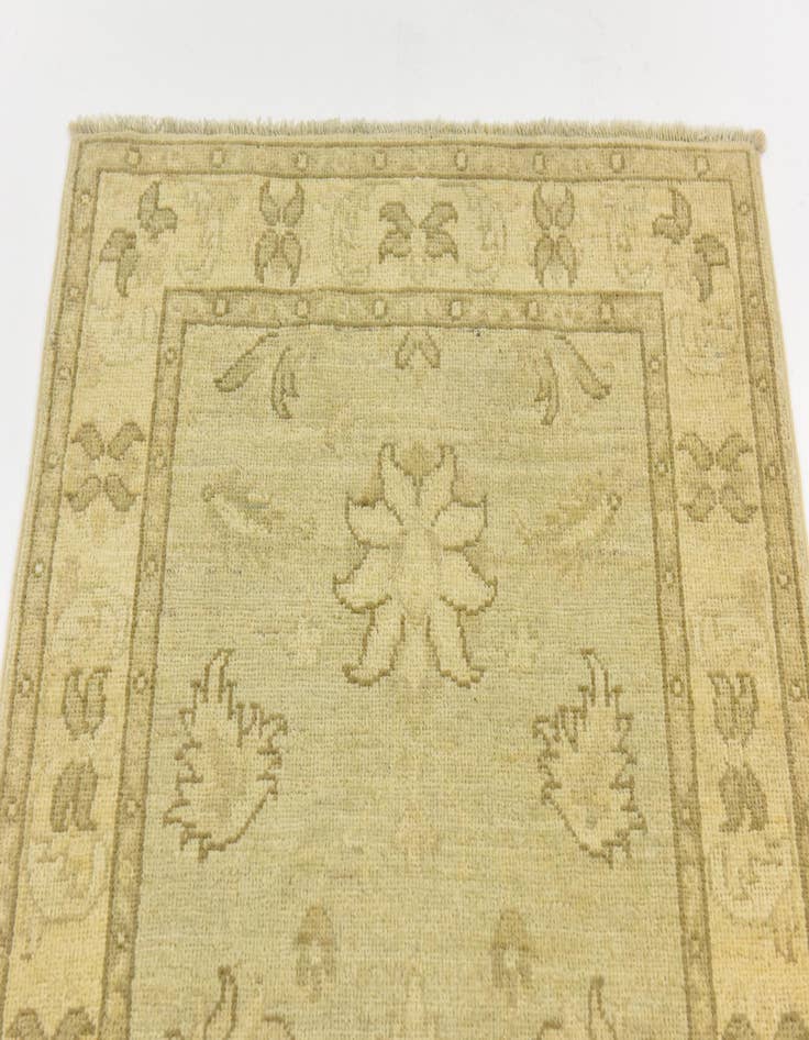 Detail image of 2' 6 x 9' 8  Hand Knotted Peshawar Ziegler Runner Rug