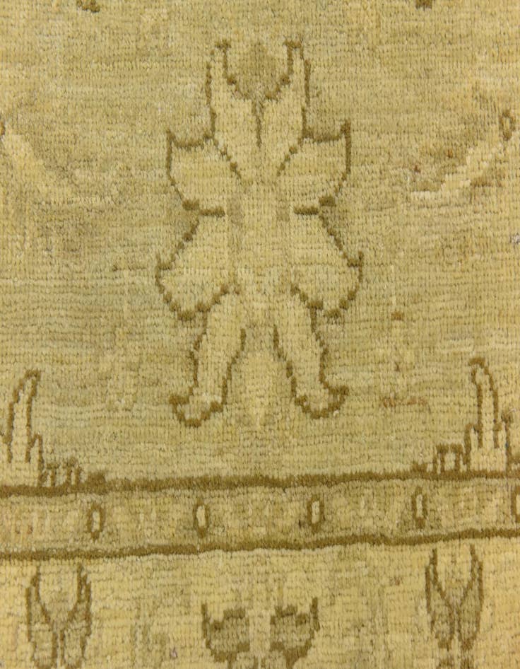 Detail image of 2' 6 x 9' 8  Hand Knotted Peshawar Ziegler Runner Rug