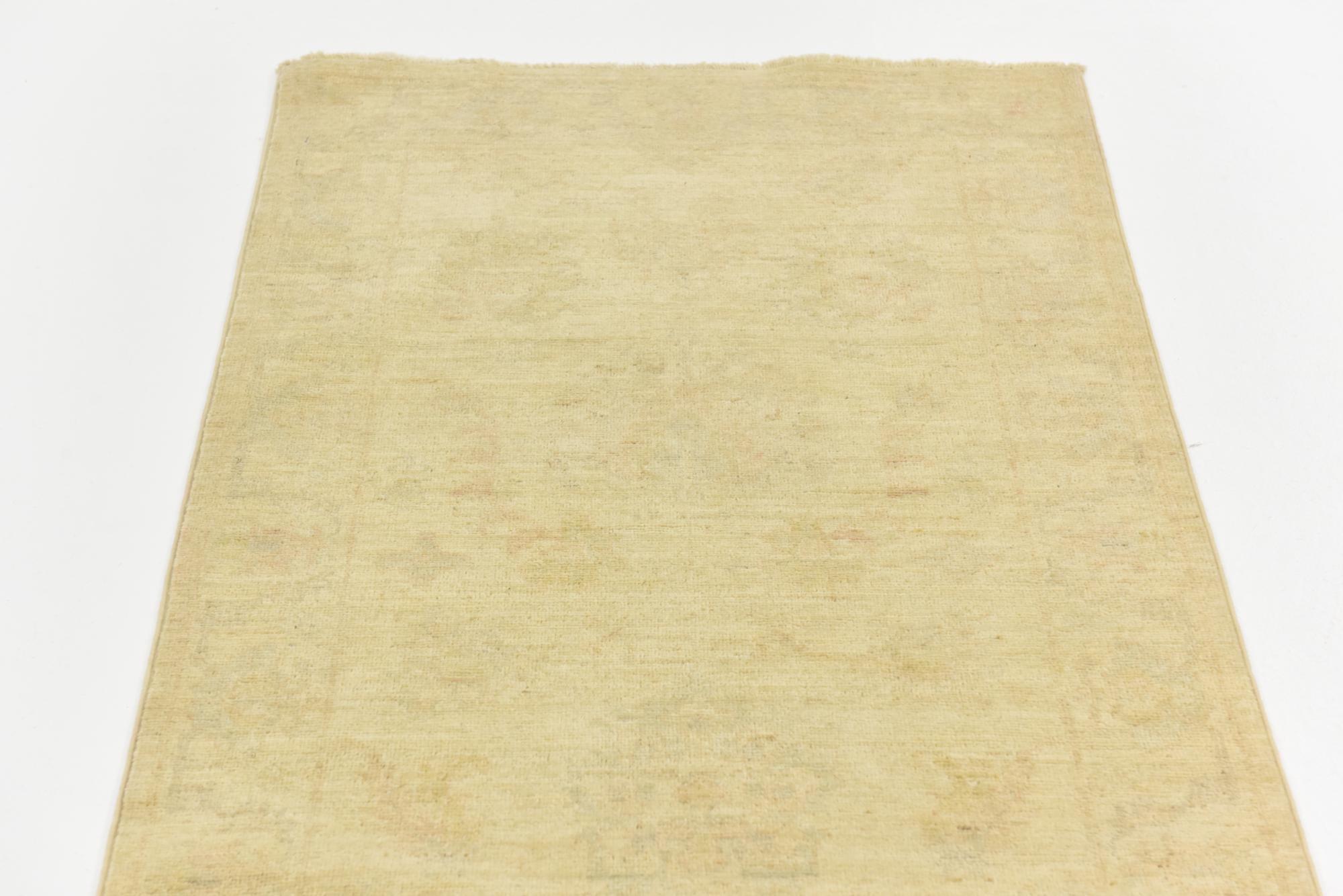 2' 7 x 8' 2 Hand Knotted Peshawar Ziegler Runner Rug