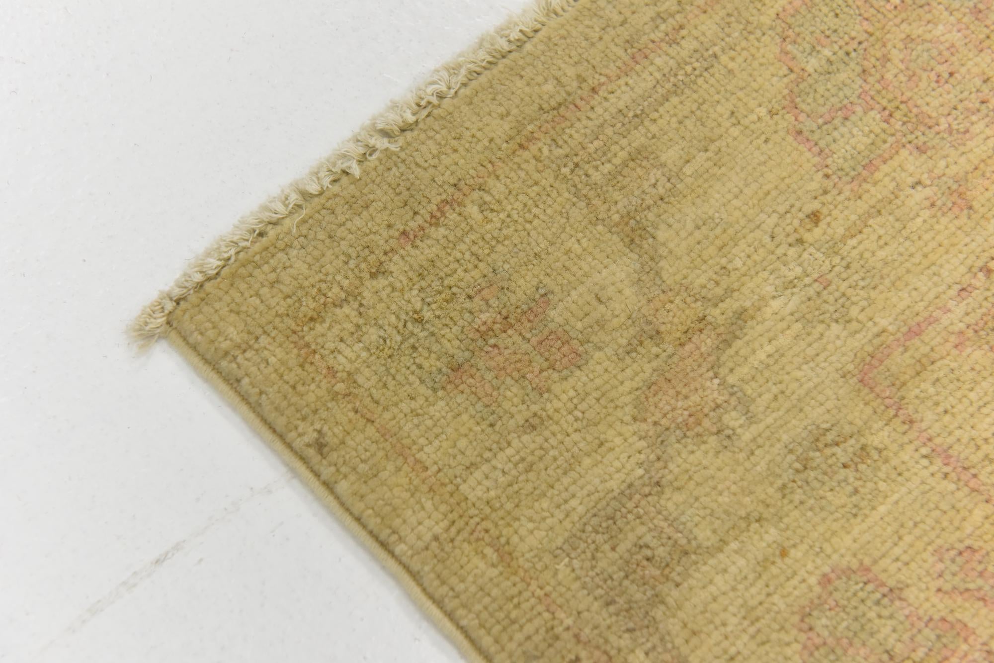 2' 7 x 8' 2 Hand Knotted Peshawar Ziegler Runner Rug