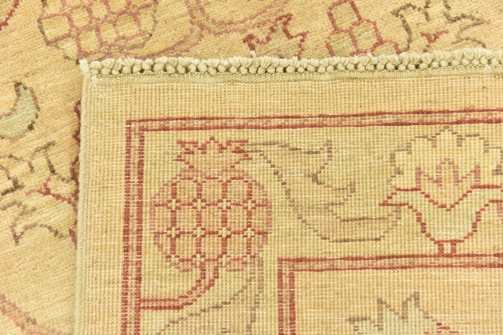 2' 9 x 8' 8 Hand Knotted Peshawar Ziegler Runner Rug