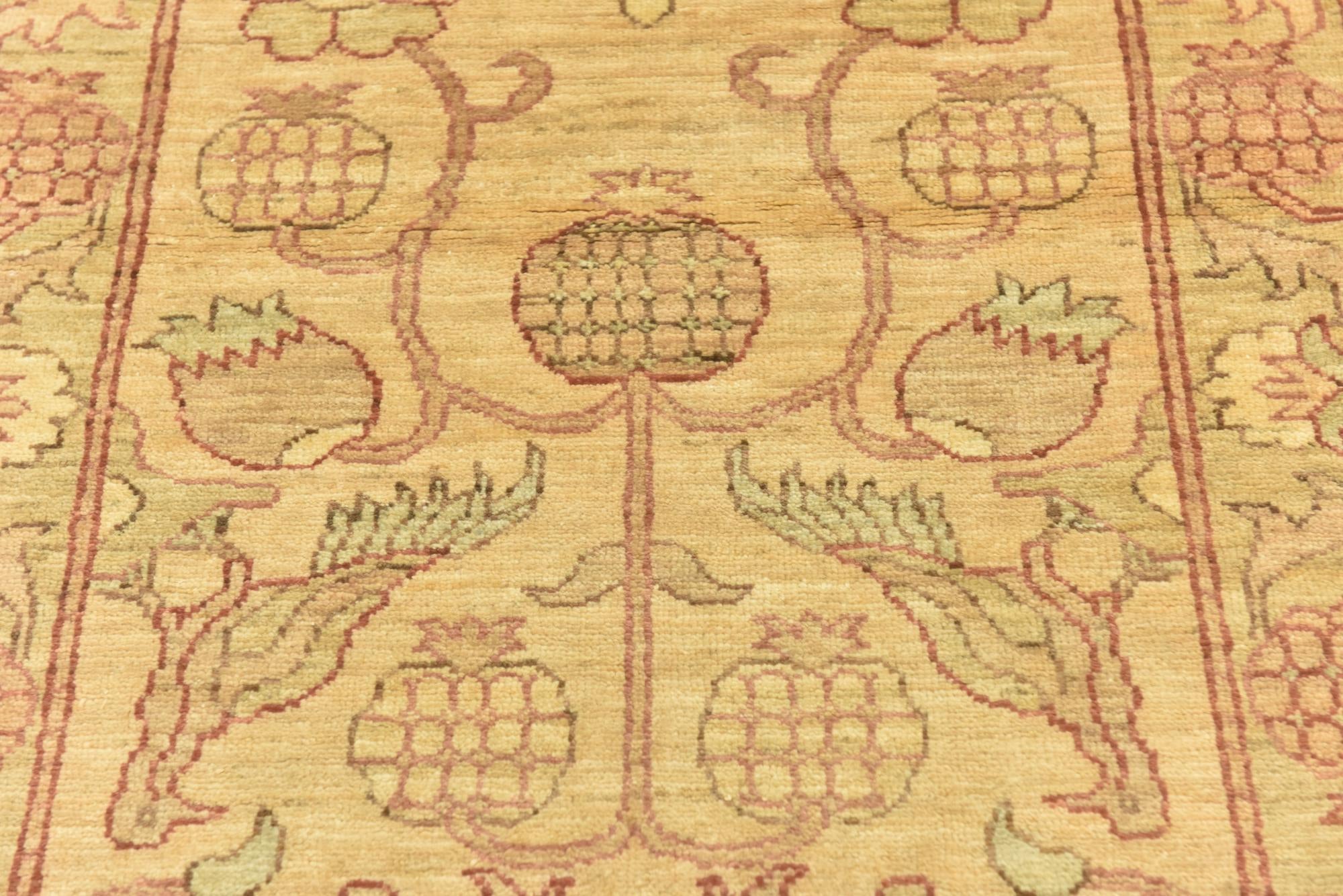 2' 9 x 8' 8 Hand Knotted Peshawar Ziegler Runner Rug