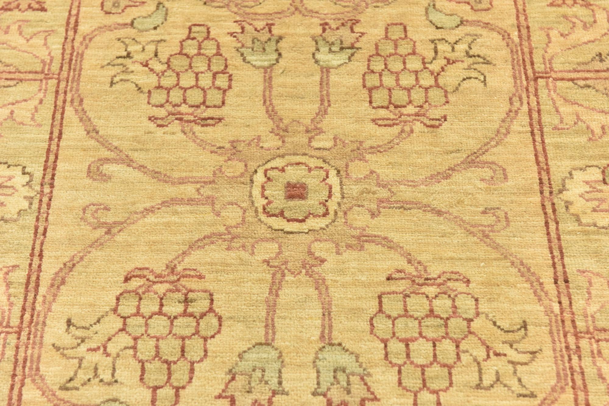 2' 9 x 8' 8 Hand Knotted Peshawar Ziegler Runner Rug