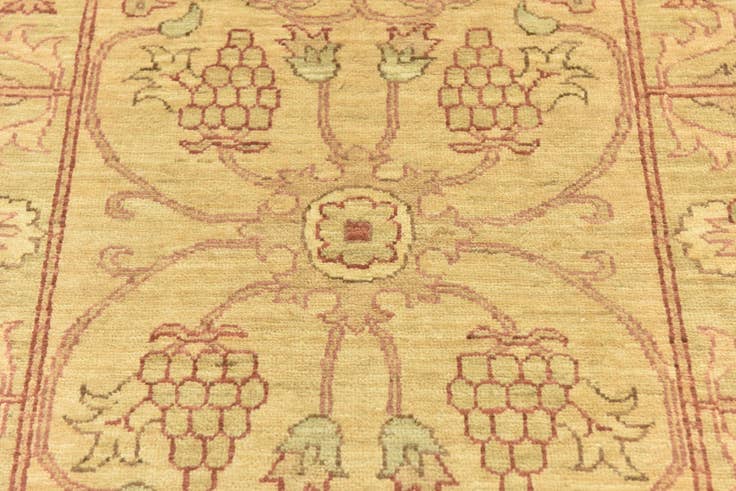 Detail image of 2' 9 x 8' 8 Hand Knotted Peshawar Ziegler Runner Rug