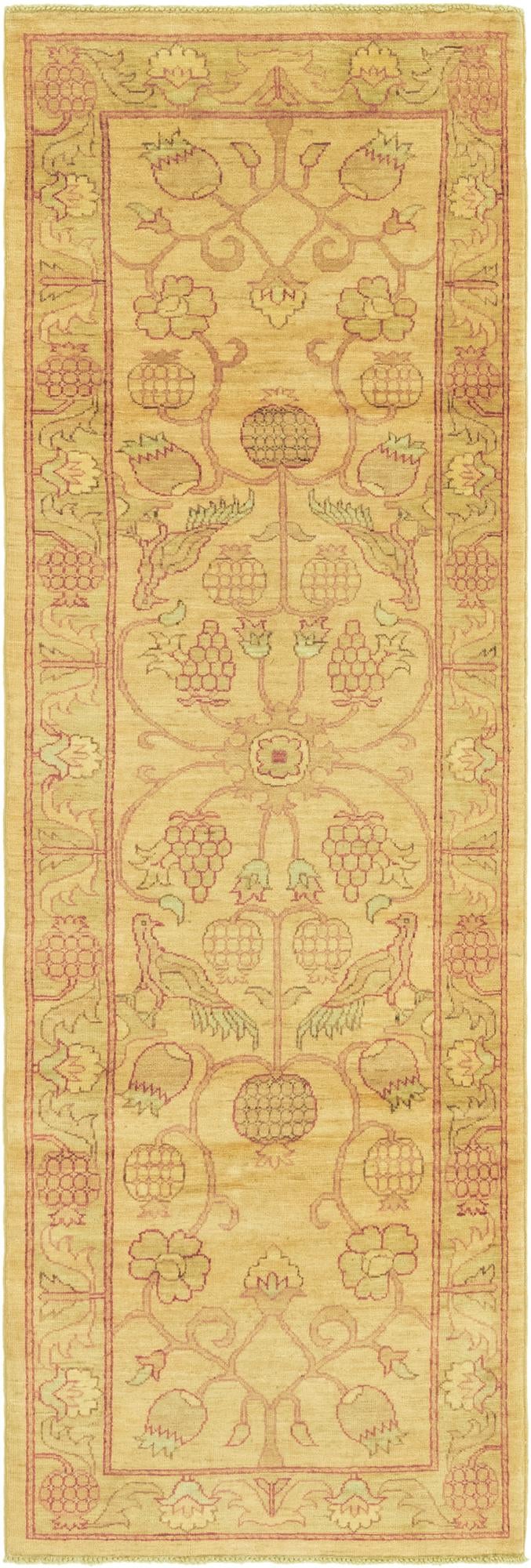 2' 9 x 8' 8 Hand Knotted Peshawar Ziegler Runner Rug