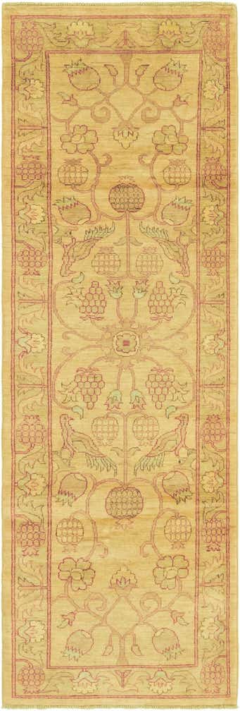 2' 9 x 8' 8 Hand Knotted Peshawar Ziegler Runner Rug