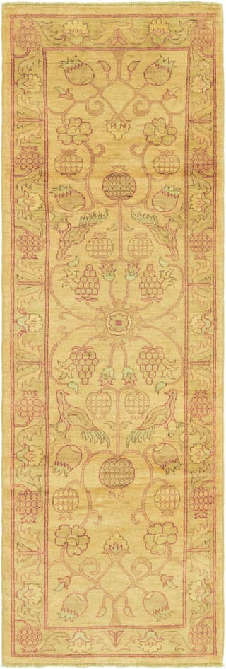 Detail image of 2' 9 x 8' 8 Hand Knotted Peshawar Ziegler Runner Rug