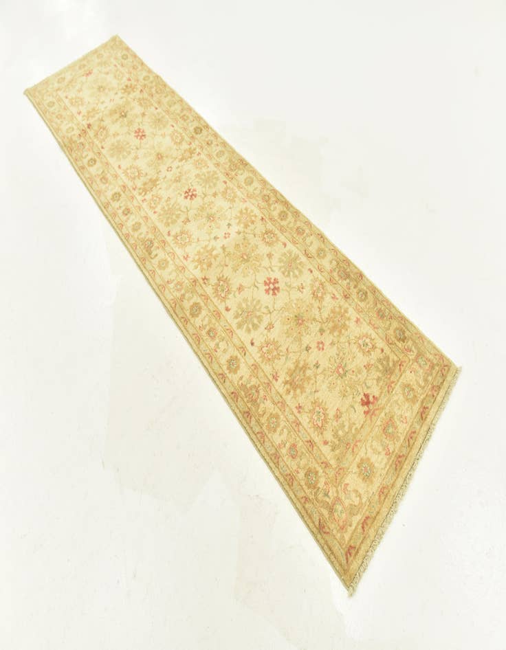 Detail image of 2' 6 x 9' 6  Hand Knotted Peshawar Ziegler Runner Rug