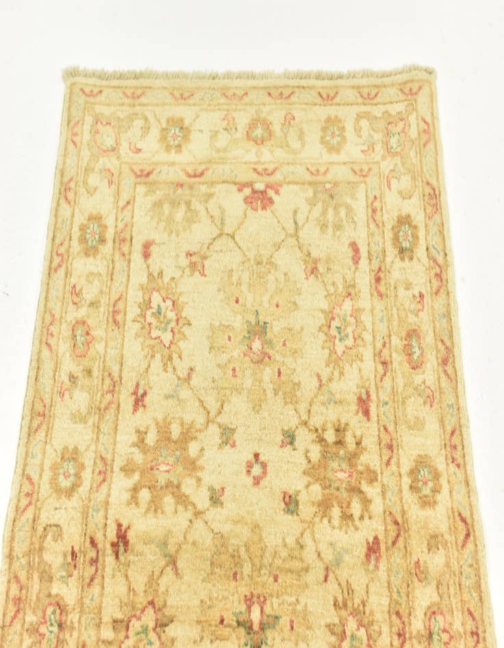 Detail image of 2' 6 x 9' 6  Hand Knotted Peshawar Ziegler Runner Rug