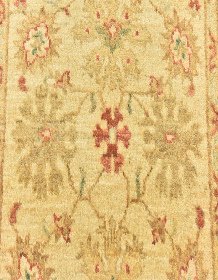 Detail image of 2' 6 x 9' 6  Hand Knotted Peshawar Ziegler Runner Rug