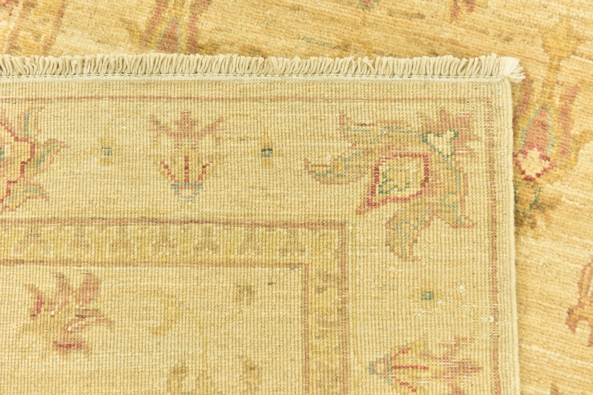 2' 9 x 10' 2 Hand Knotted Peshawar Ziegler Runner Rug