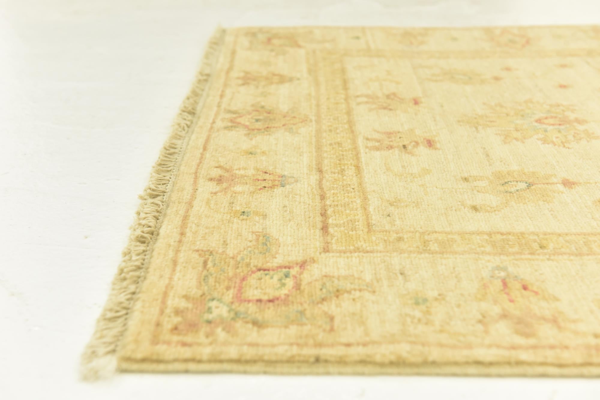 2' 9 x 10' 2 Hand Knotted Peshawar Ziegler Runner Rug