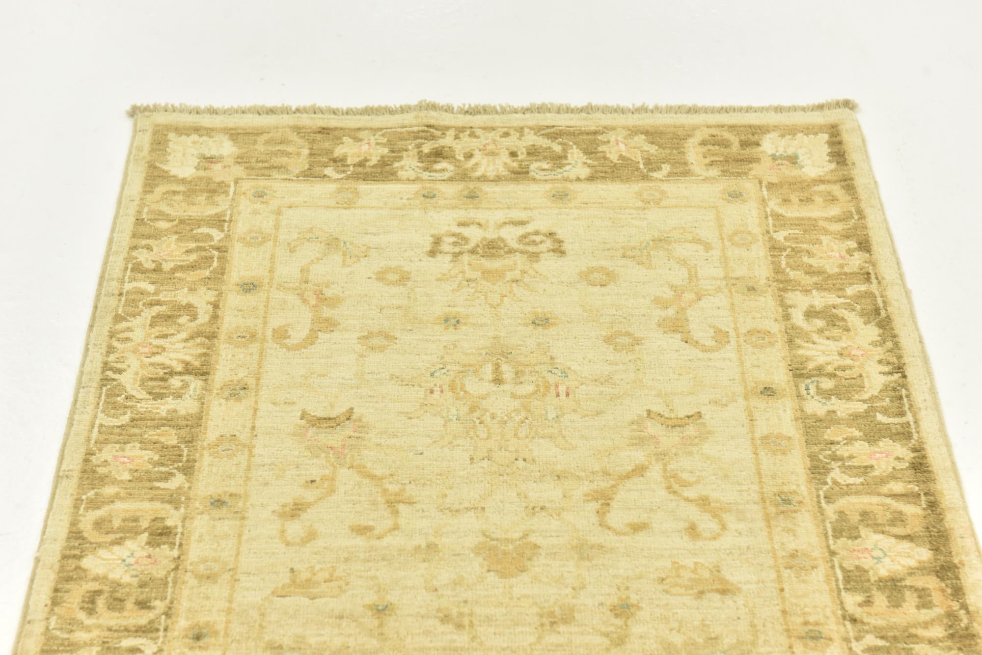 2' 7 x 9' 9 Hand Knotted Peshawar Ziegler Runner Rug