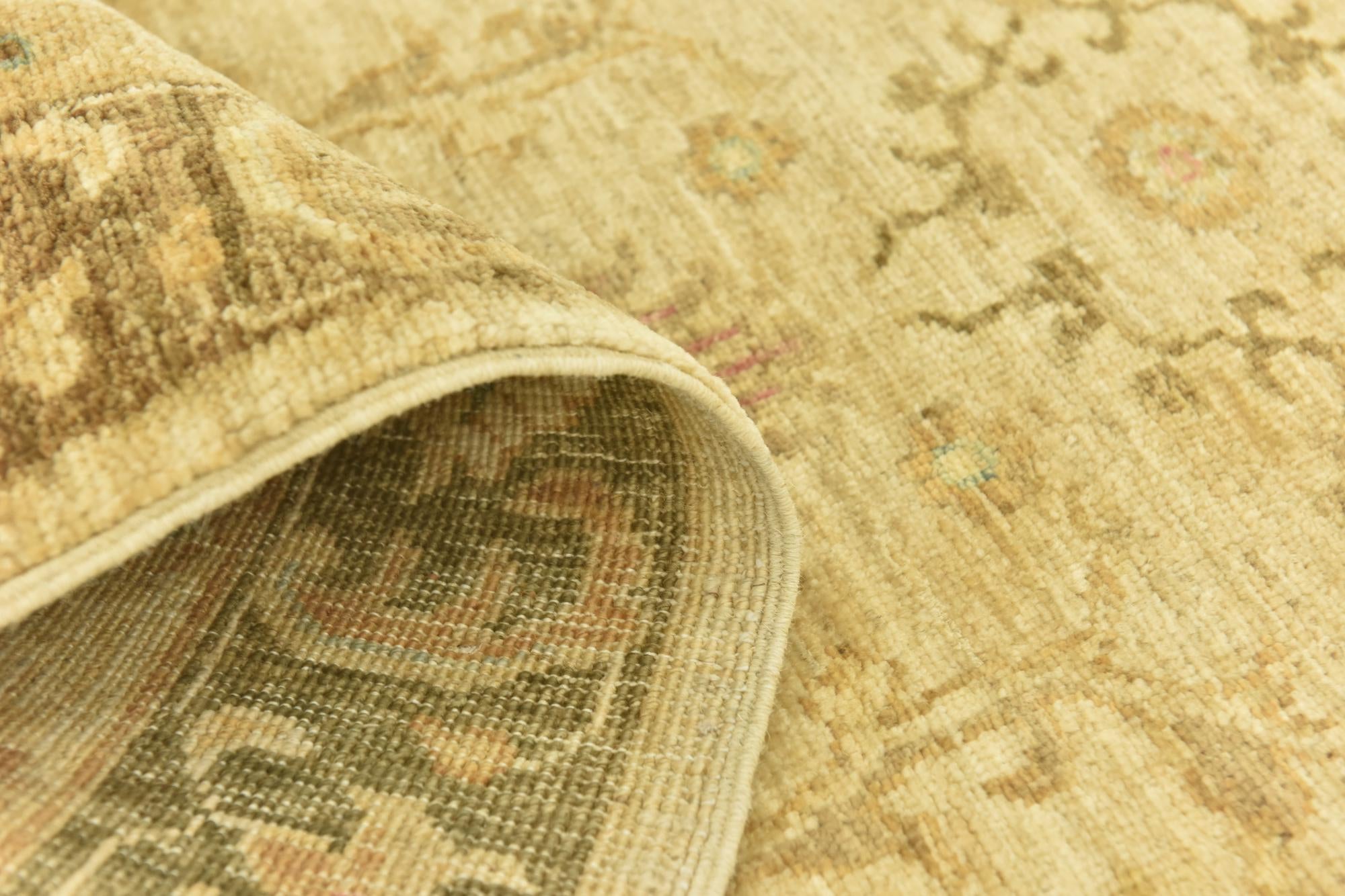 2' 7 x 9' 9 Hand Knotted Peshawar Ziegler Runner Rug