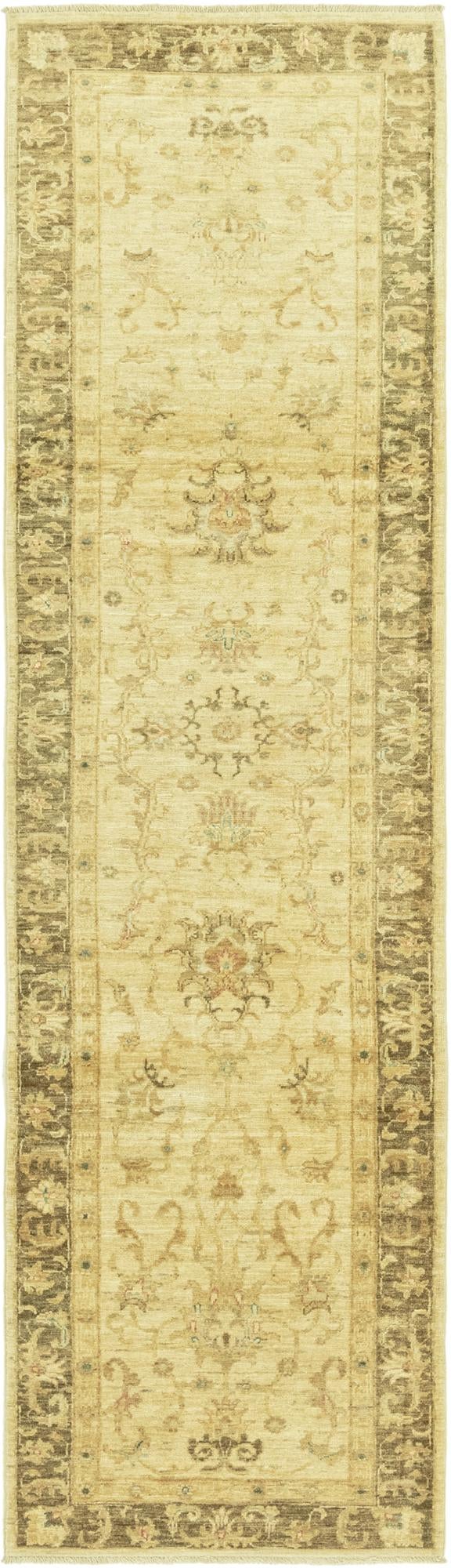 2' 7 x 9' 9 Hand Knotted Peshawar Ziegler Runner Rug