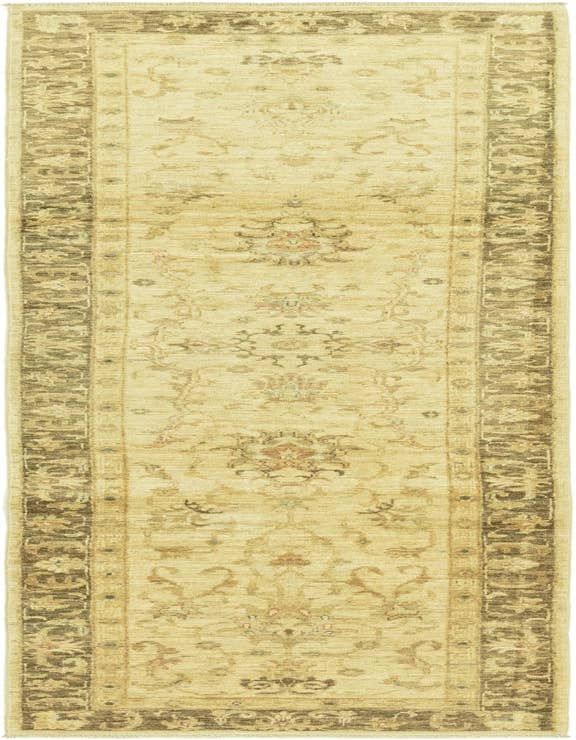 Detail image of 2' 7 x 9' 9 Hand Knotted Peshawar Ziegler Runner Rug