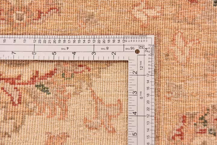 4' 5 x 16' Hand Knotted Peshawar Ziegler Runner Rug