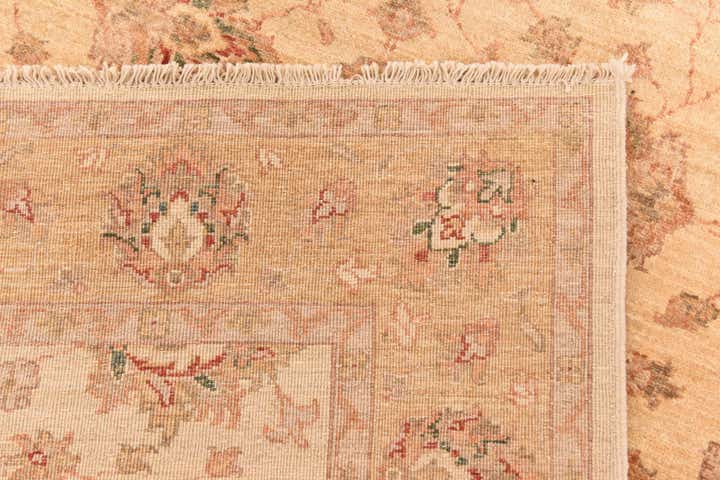 4' 5 x 16' Hand Knotted Peshawar Ziegler Runner Rug