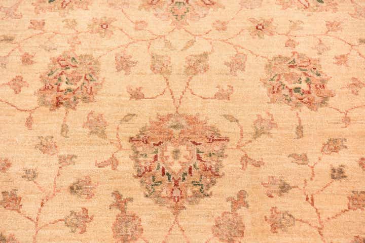 4' 5 x 16' Hand Knotted Peshawar Ziegler Runner Rug