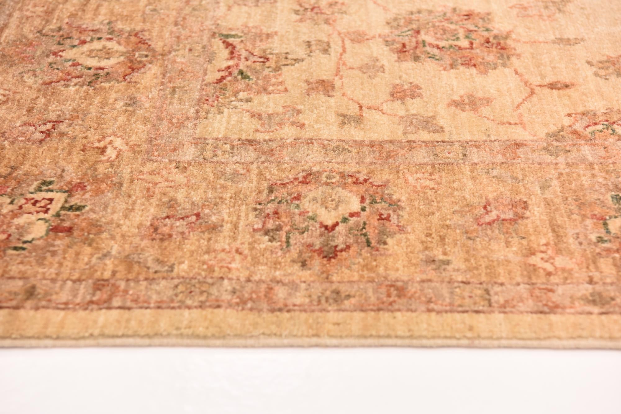 4' 5 x 16' Hand Knotted Peshawar Ziegler Runner Rug