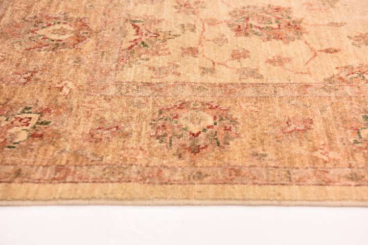 4' 5 x 16' Hand Knotted Peshawar Ziegler Runner Rug