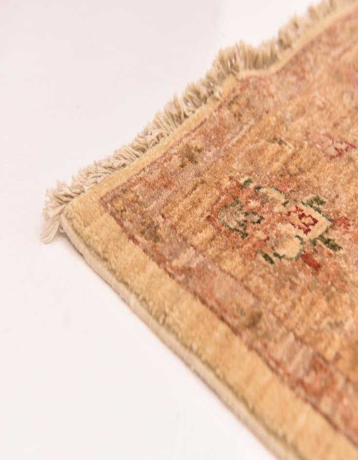 Detail image of 4' 5 x 16'  Hand Knotted Peshawar Ziegler Runner Rug