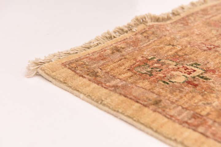 4' 5 x 16' Hand Knotted Peshawar Ziegler Runner Rug