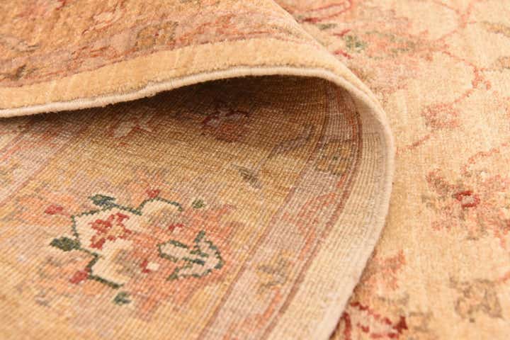 4' 5 x 16' Hand Knotted Peshawar Ziegler Runner Rug
