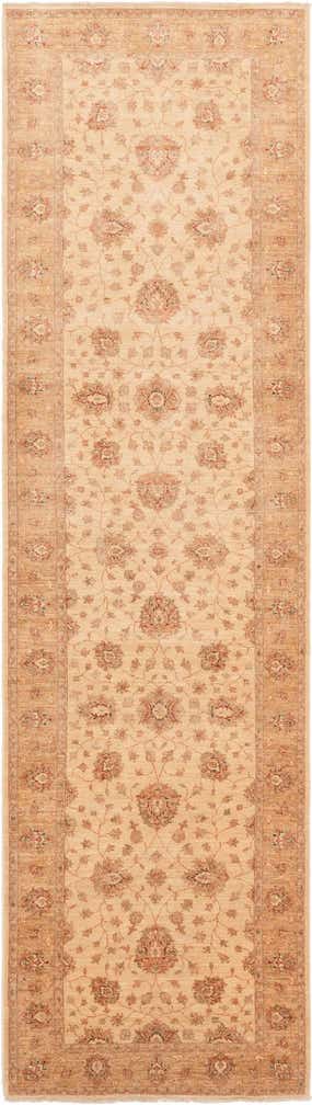 4' 5 x 16' Hand Knotted Peshawar Ziegler Runner Rug