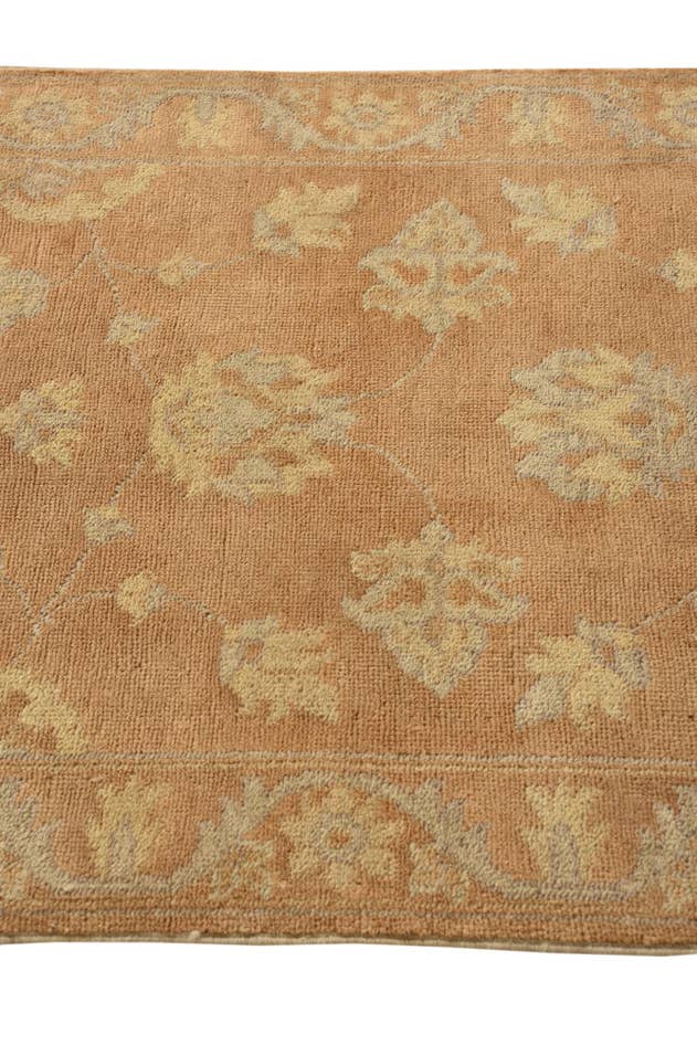 Detailfoto van 80cm x 305cm Handgeknoopt Peshawar Ziegler Loper Vloerkleed
