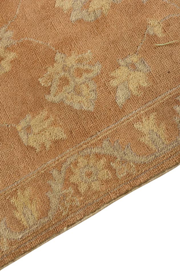 Detailfoto van 80cm x 305cm Handgeknoopt Peshawar Ziegler Loper Vloerkleed