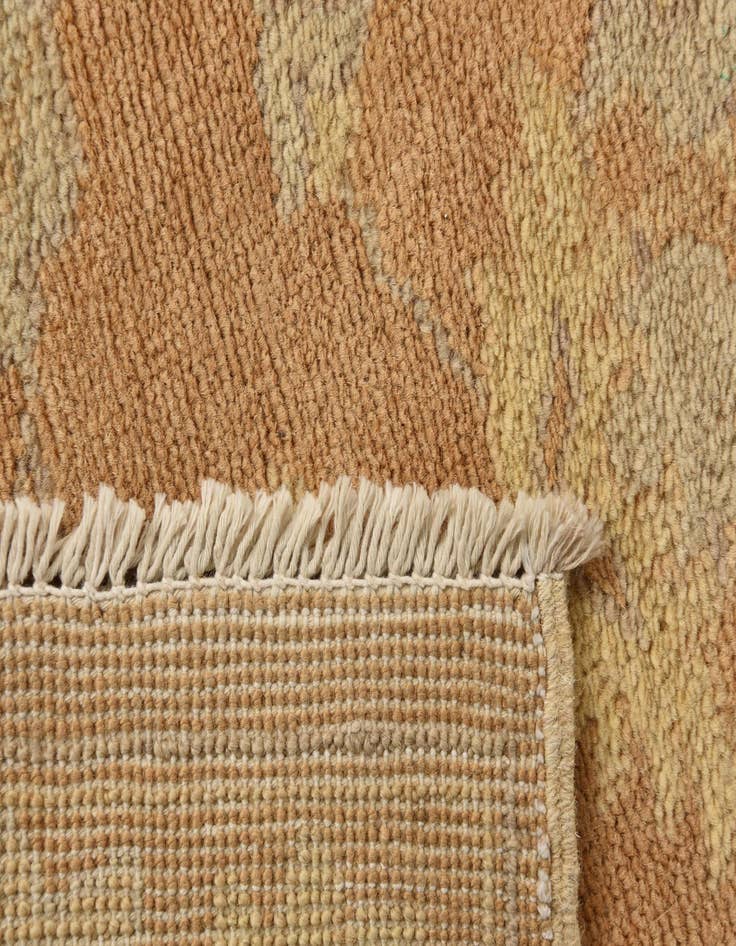 Detail image of 2' 8 x 10'  Hand Knotted Peshawar Ziegler Runner Rug