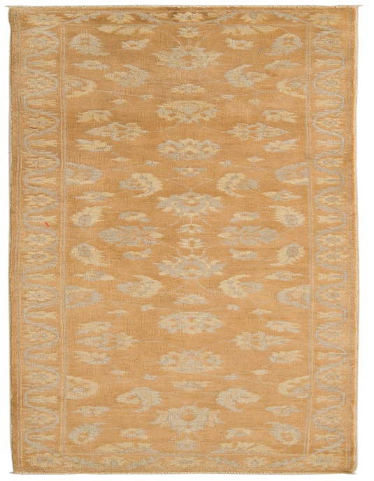 Detail image of 2' 8 x 10' Hand Knotted Peshawar Ziegler Runner Rug