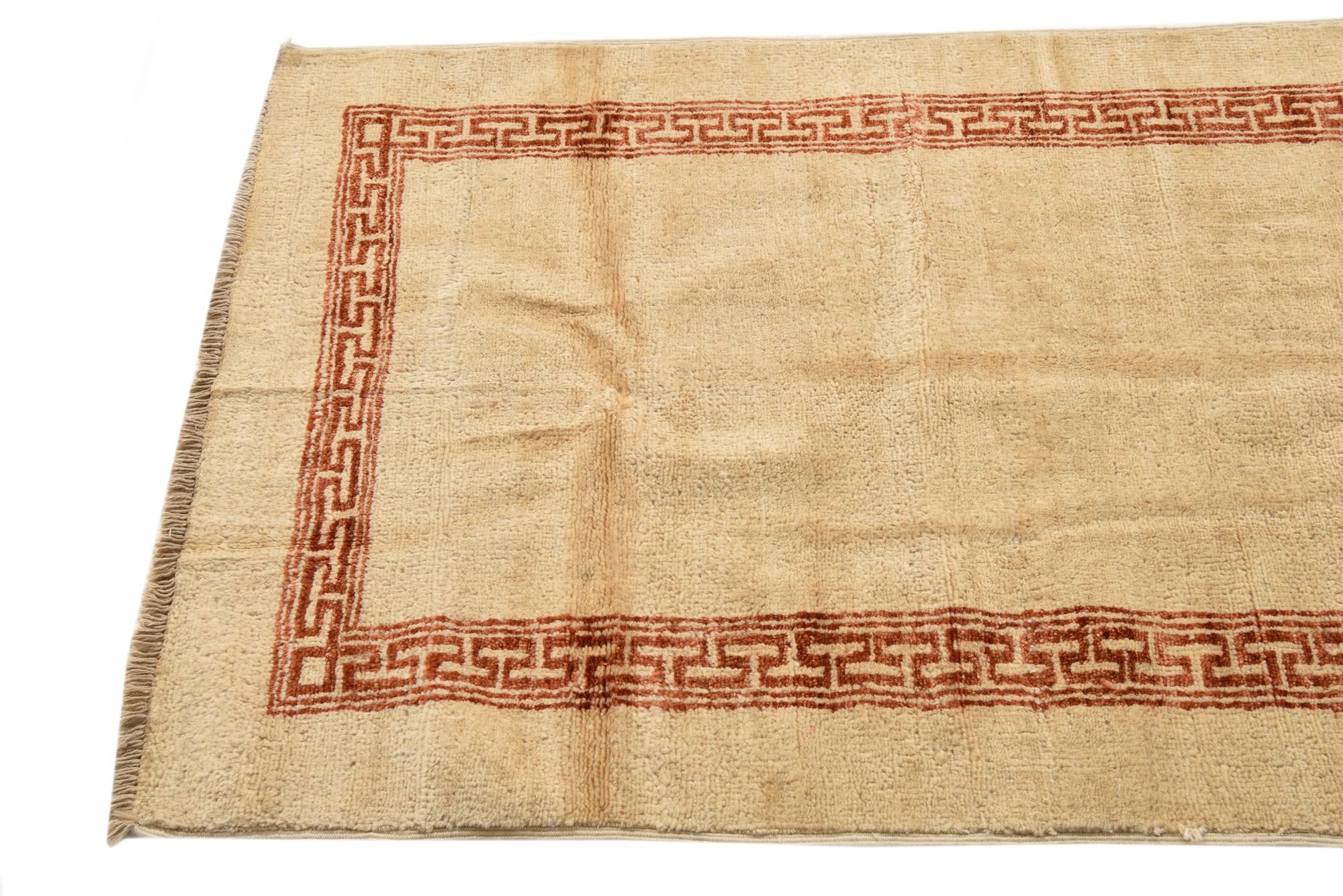 2' 8 x 9' 7 Hand Knotted Peshawar Ziegler Runner Rug