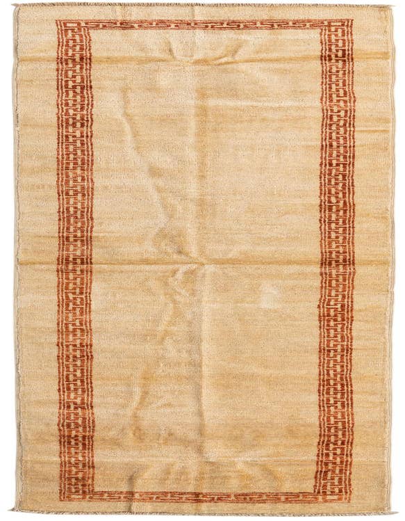 Detail image of 2' 8 x 9' 7 Hand Knotted Peshawar Ziegler Runner Rug