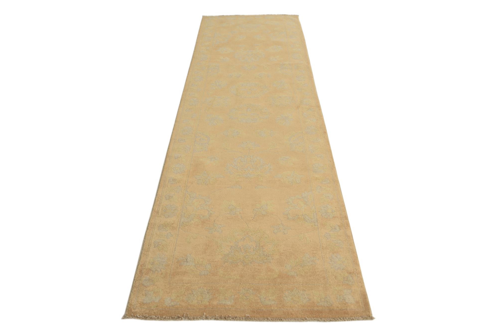 2' 7 x 9' 10 Hand Knotted Peshawar Ziegler Runner Rug