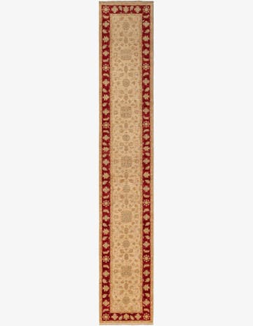 2' x 12' 2 Peshawar Ziegler Wool Runner Rug