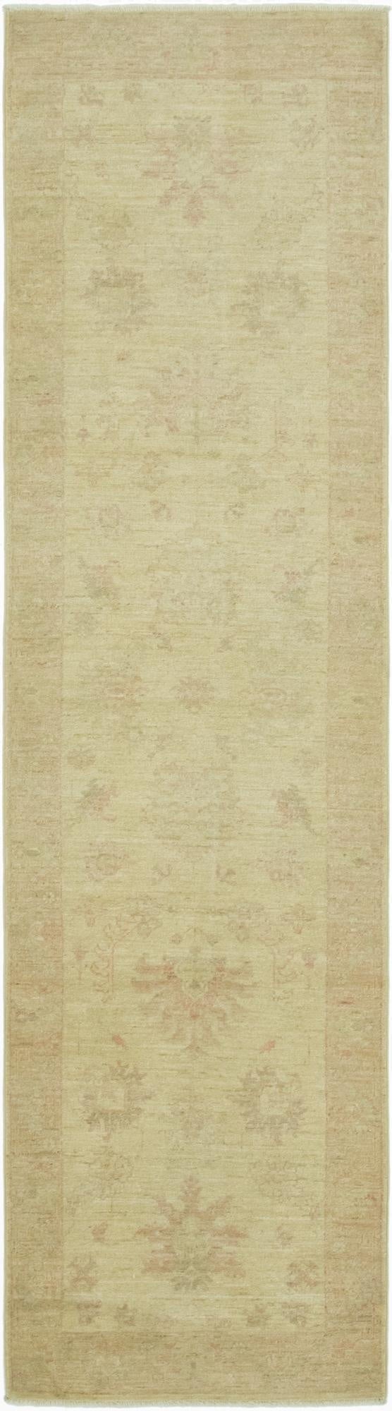 2' 6 x 9' 10  Hand Knotted Peshawar Ziegler Runner Rug