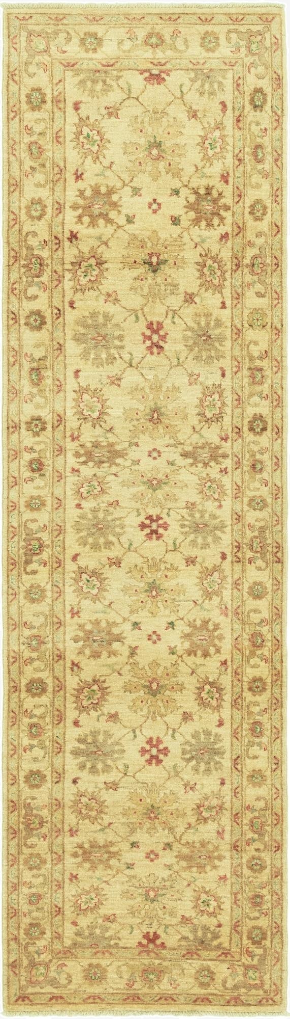 2' 6 x 9' 6  Hand Knotted Peshawar Ziegler Runner Rug