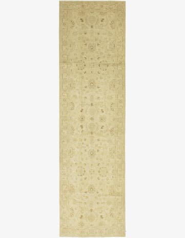 4' 2 x 14' 9 Hand Knotted Peshawar Ziegler Runner Rug
