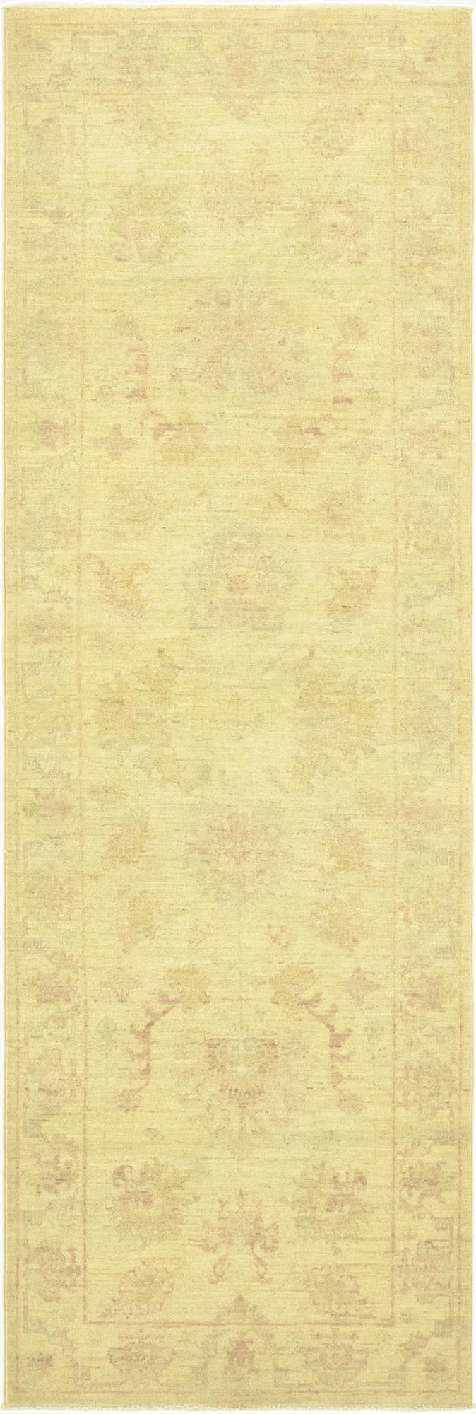 2' 7 x 8' 2  Hand Knotted Peshawar Ziegler Runner Rug