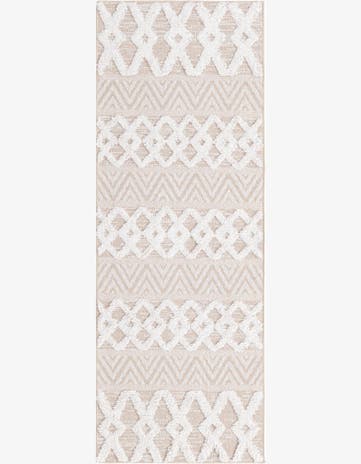 Beige Sabrina Soto Casa Valencia Runner Rug