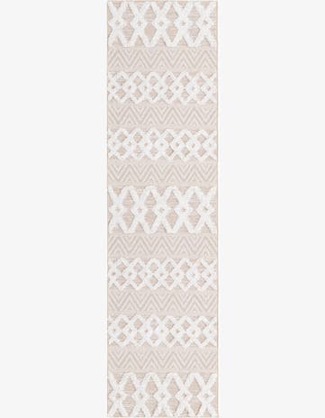 Beige Sabrina Soto Casa Valencia Runner Rug