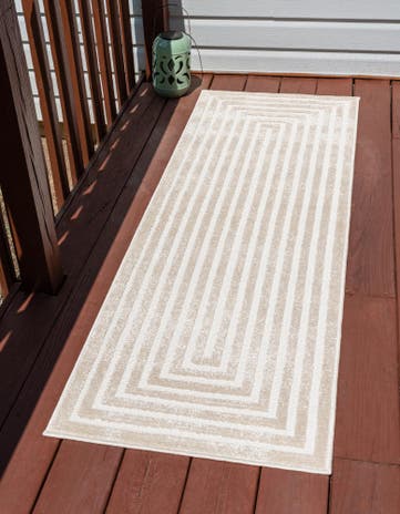 2' 7 x 13' Easy-Clean Sabrina Soto Prescott Indoor / Outdoor Runner Rug