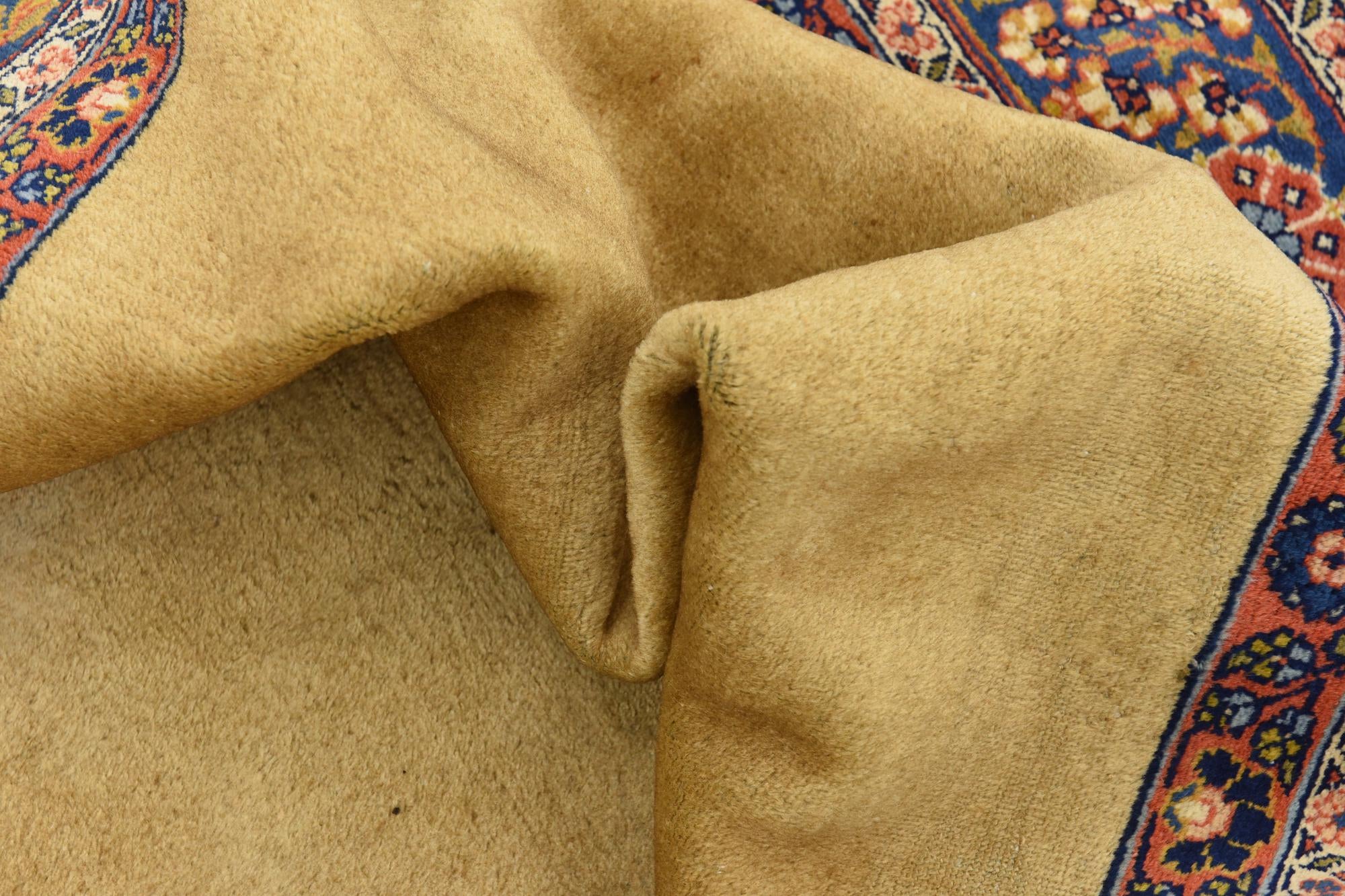 5' 6 x 16' Hand Knotted Sarough Persian Wool Runner Rug