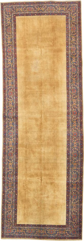 Detail image of 5' 6 x 16' Hand Knotted Sarough Persian Wool Runner Rug