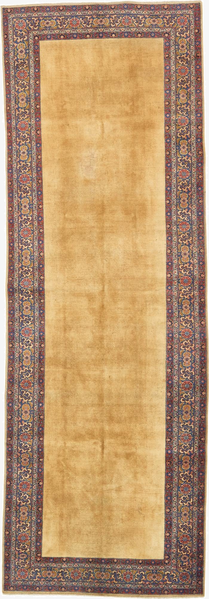 5' 6 x 16'  Hand Knotted Sarough Persian Wool Runner Rug