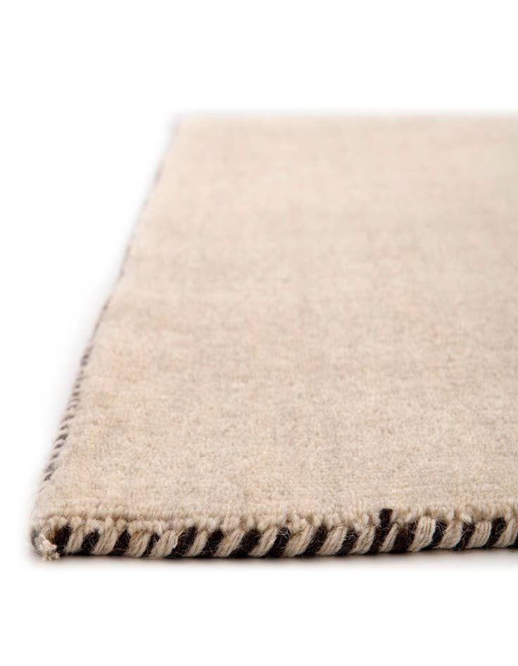 Detail image of 2' 7 x 16' 5  Hand Knotted Solid Gabbeh Wool Runner Rug